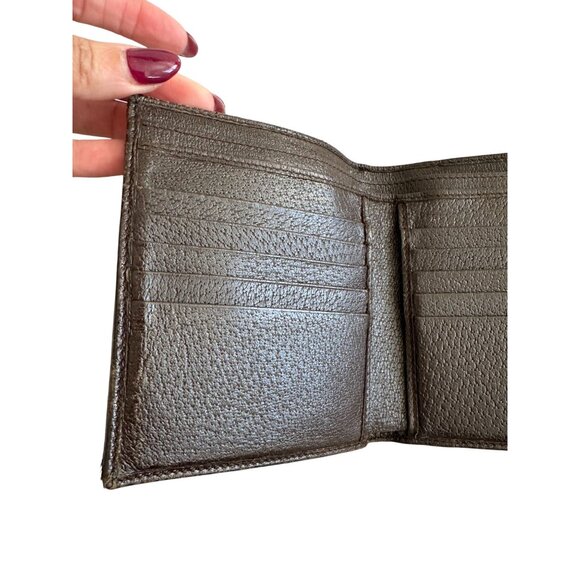 BULGARI Vintage Fabric Leather Logo Snap Wallet - Picture 8 of 11